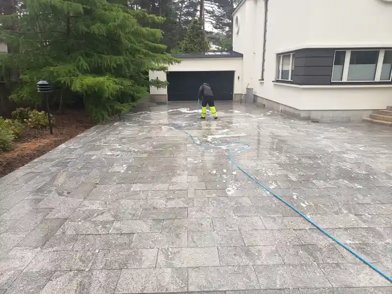 Sillutiskivide pesu töö näide